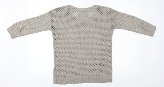 American Eagle Outfitters Womens Brown Pullover Jumper Size S