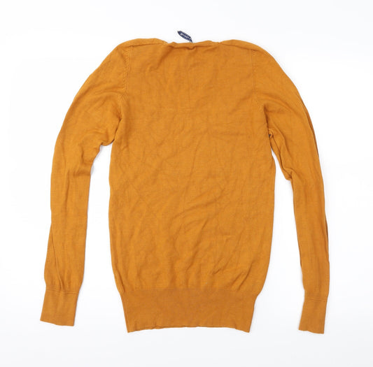 Bershka Womens Orange Pullover Jumper Size M