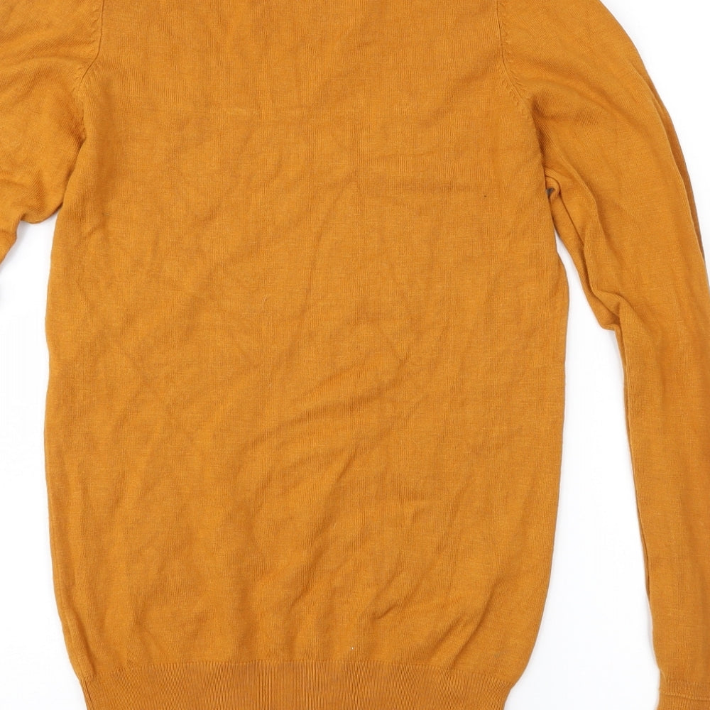 Bershka Womens Orange Pullover Jumper Size M