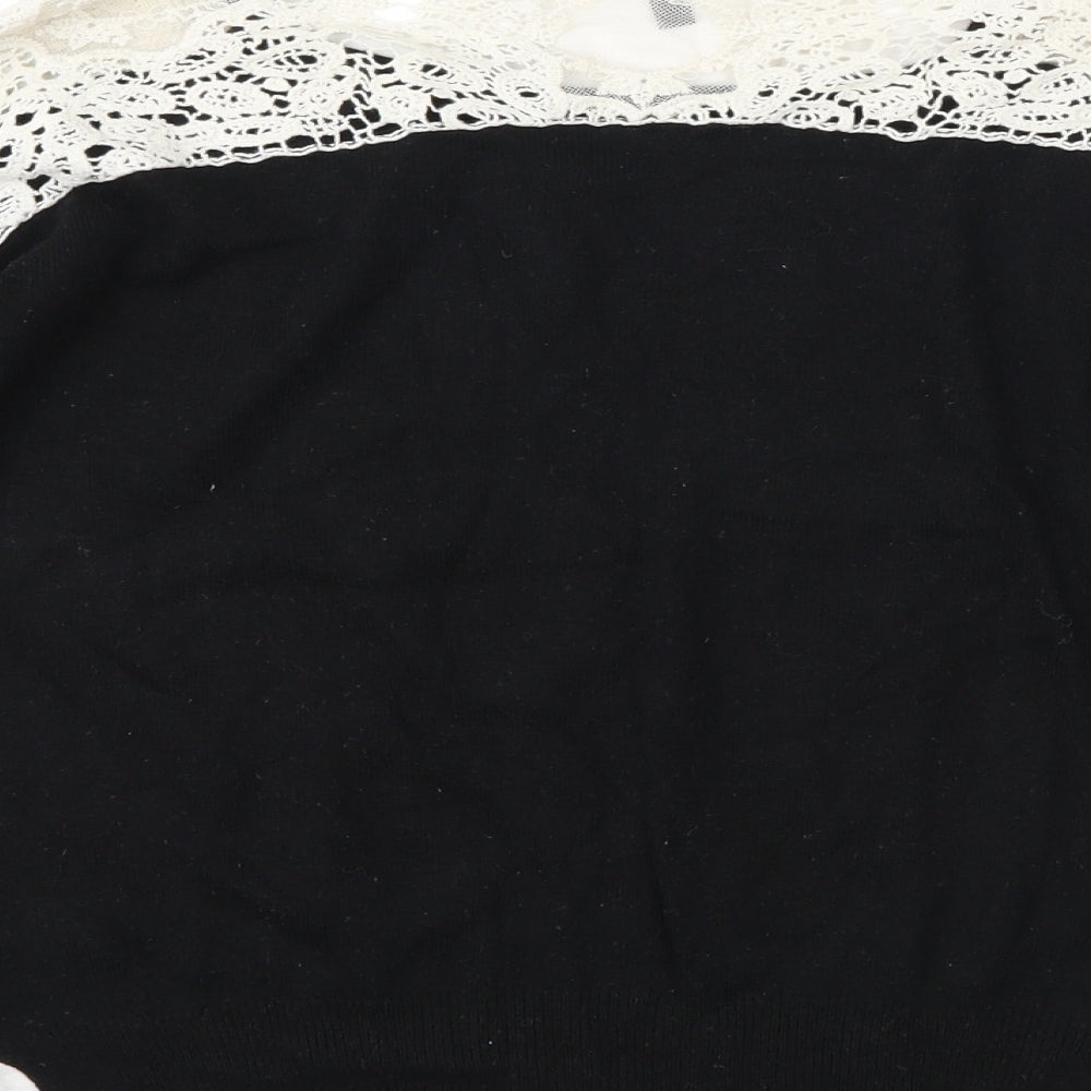 Womens UK Size XS NAF NAF Black Pullover Jumper