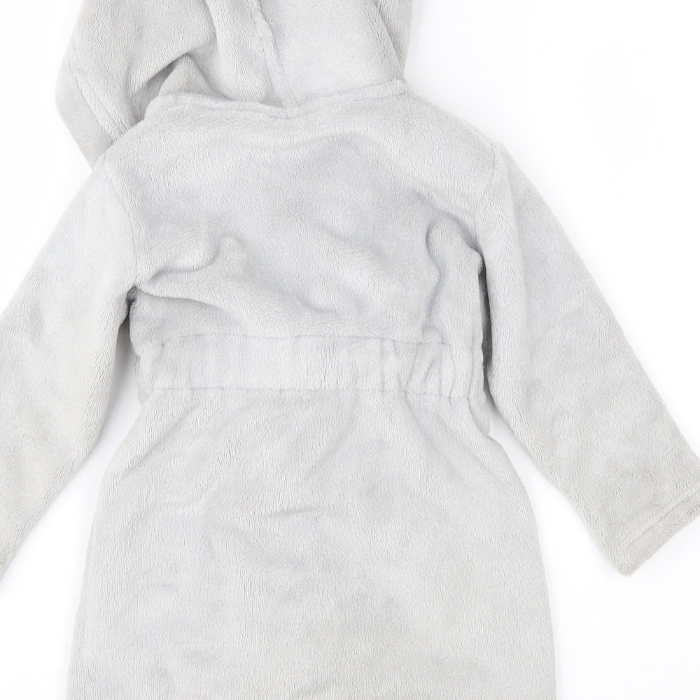 George Baby Grey Robe Size 18-24 Months - Ears on Hood