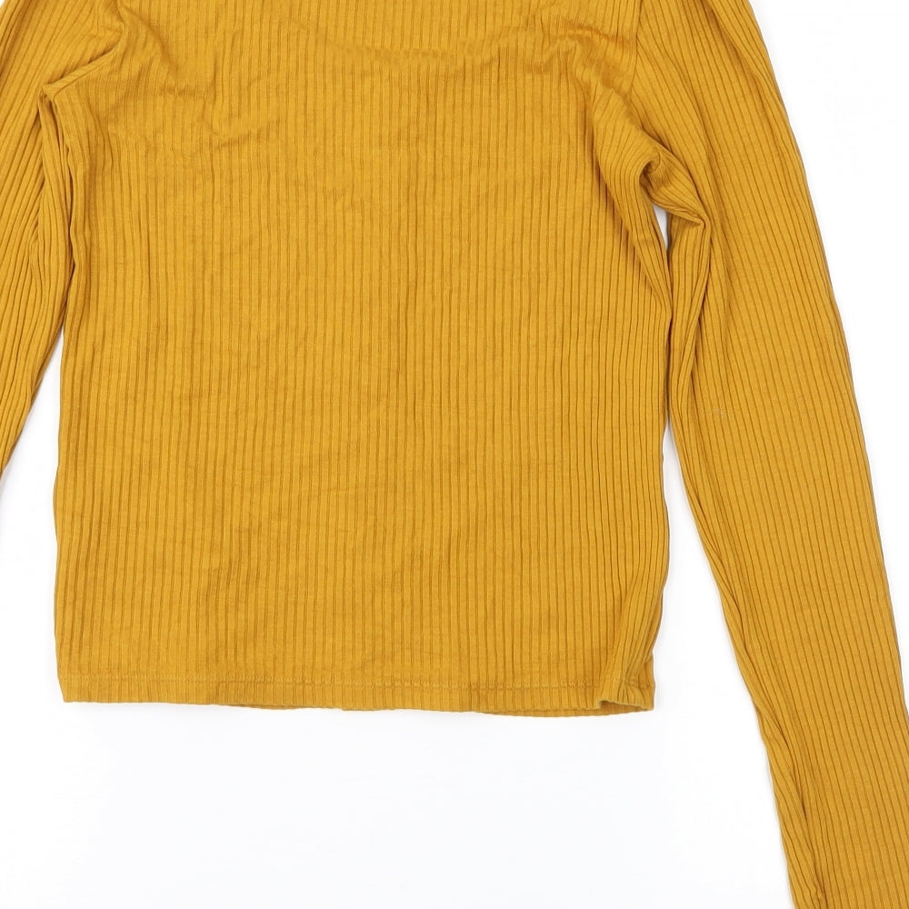 Womens UK Size S H&M Orange Pullover Jumper