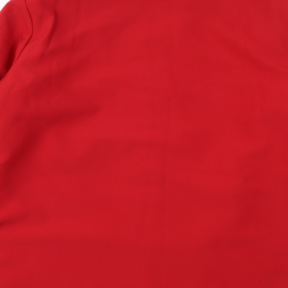 Damart Womens Red Overcoat Coat Size 16