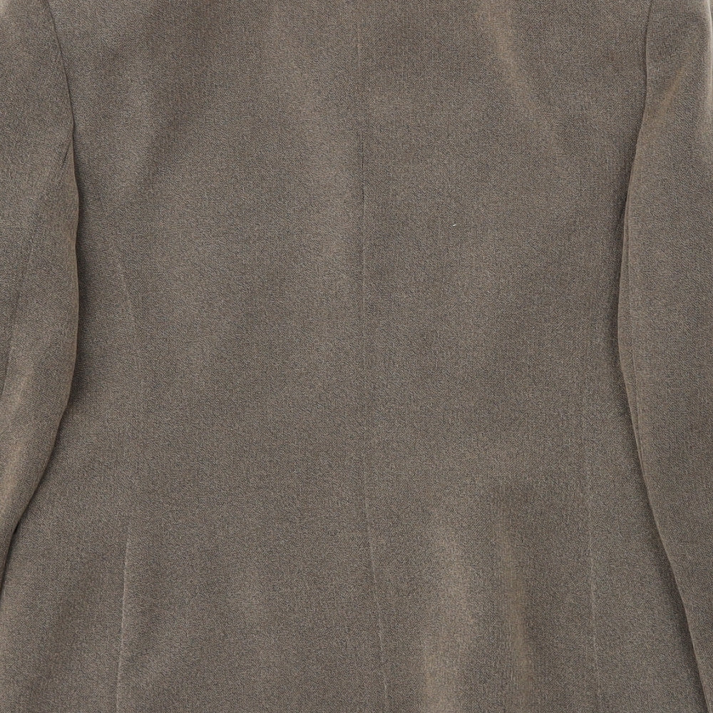 NEXT Womens Brown Herringbone Jacket Suit Jacket Size 8
