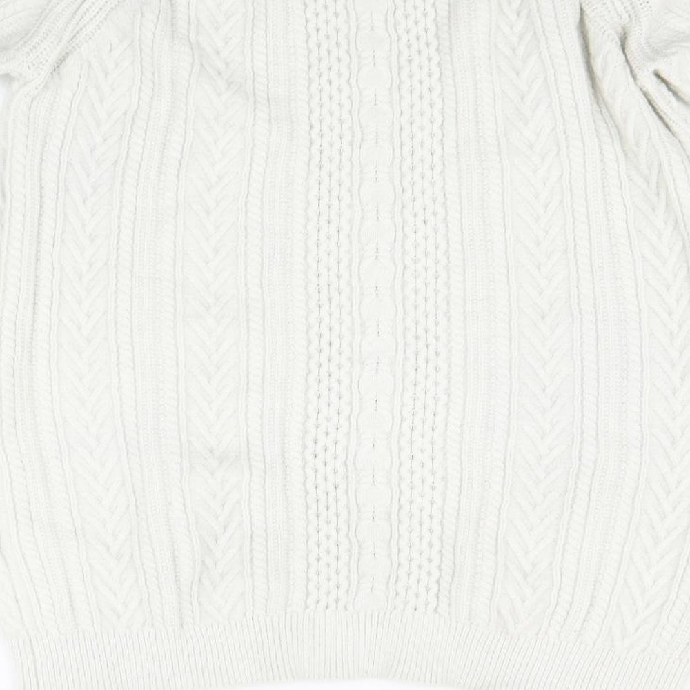 George Womens White Fit & Flare Size M