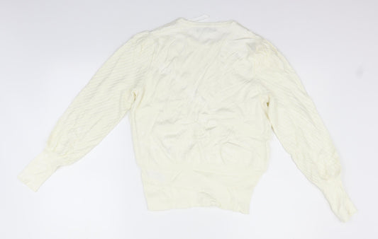 Womens UK Size 12 Marks and Spencer Beige Pullover Jumper