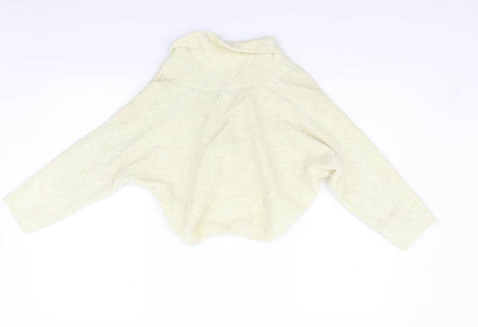 Womens UK Size M H&M Beige Cardigan Jumper