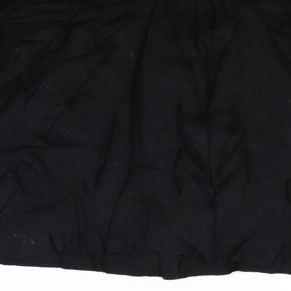 Papaya Womens Black Animal Print Cardigan Jumper Size 10