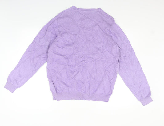 Womens UK Size M Marks and Spencer Purple Pullover Jumper