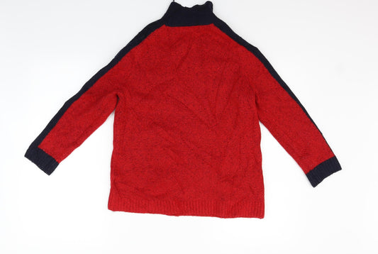 Womens UK Size S Marks and Spencer Red Pullover Jumper