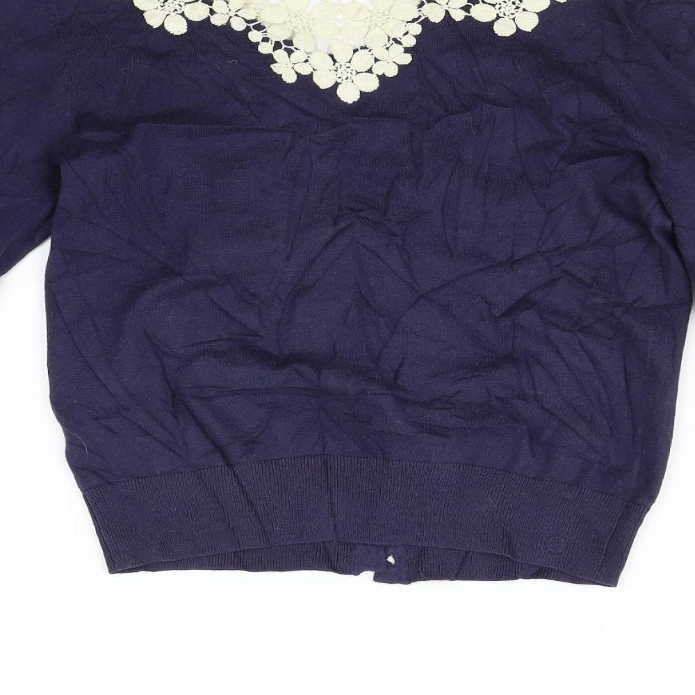 Womens UK Size M New Look Blue Pullover Jumper
