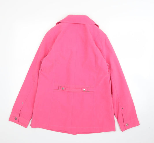 Womens UK Size 10 Klassik Pink Overcoat