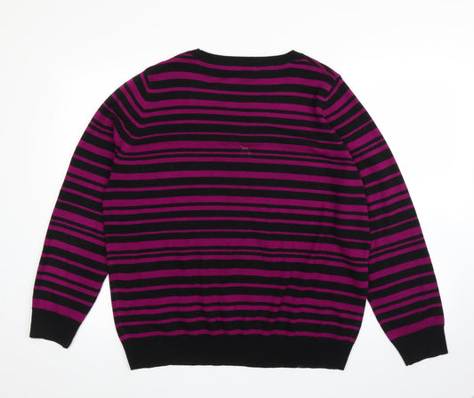Womens UK Size 20 M&S Purple Pullover Jumper