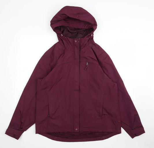Womens UK Size L EWM Purple Rain Coat