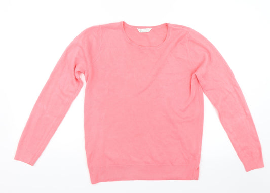 Womens UK Size 12 Love knitwear Pink Pullover Jumper