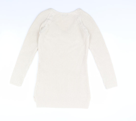 F&F Womens Beige Pullover Jumper Size 6