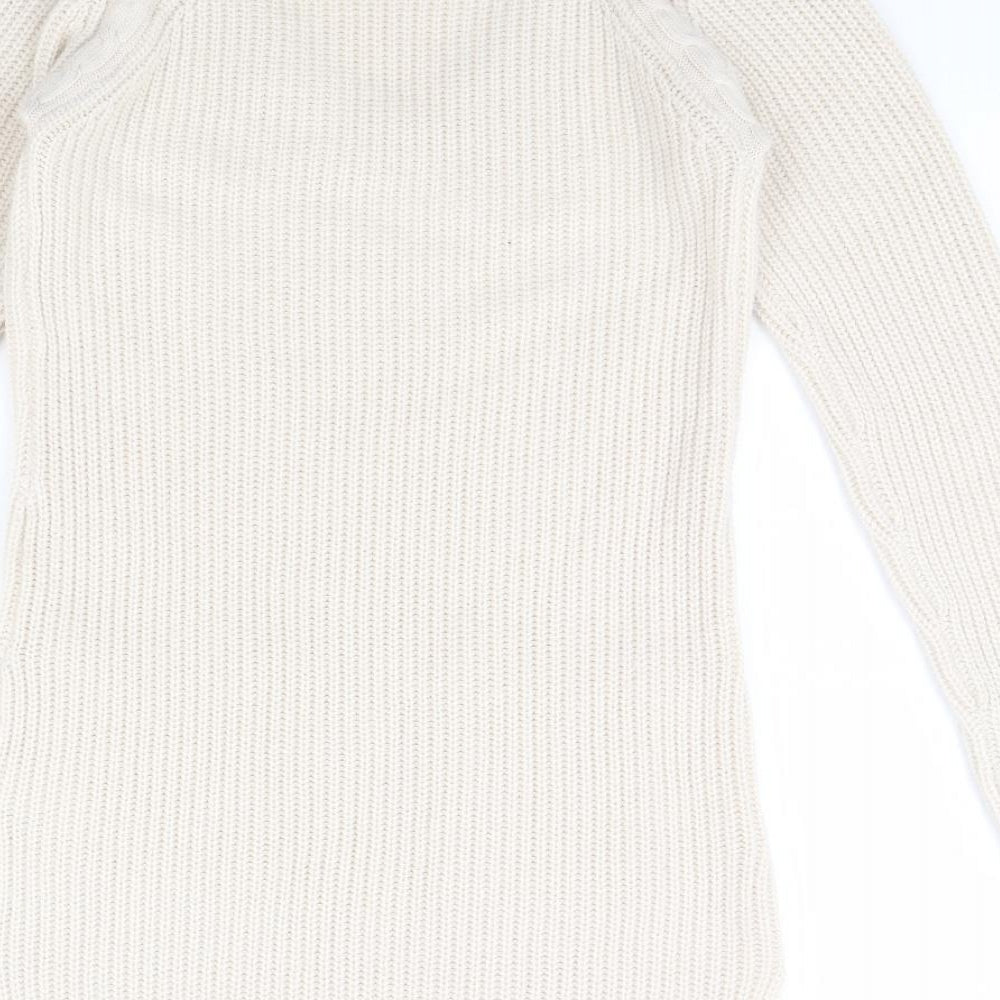 F&F Womens Beige Pullover Jumper Size 6