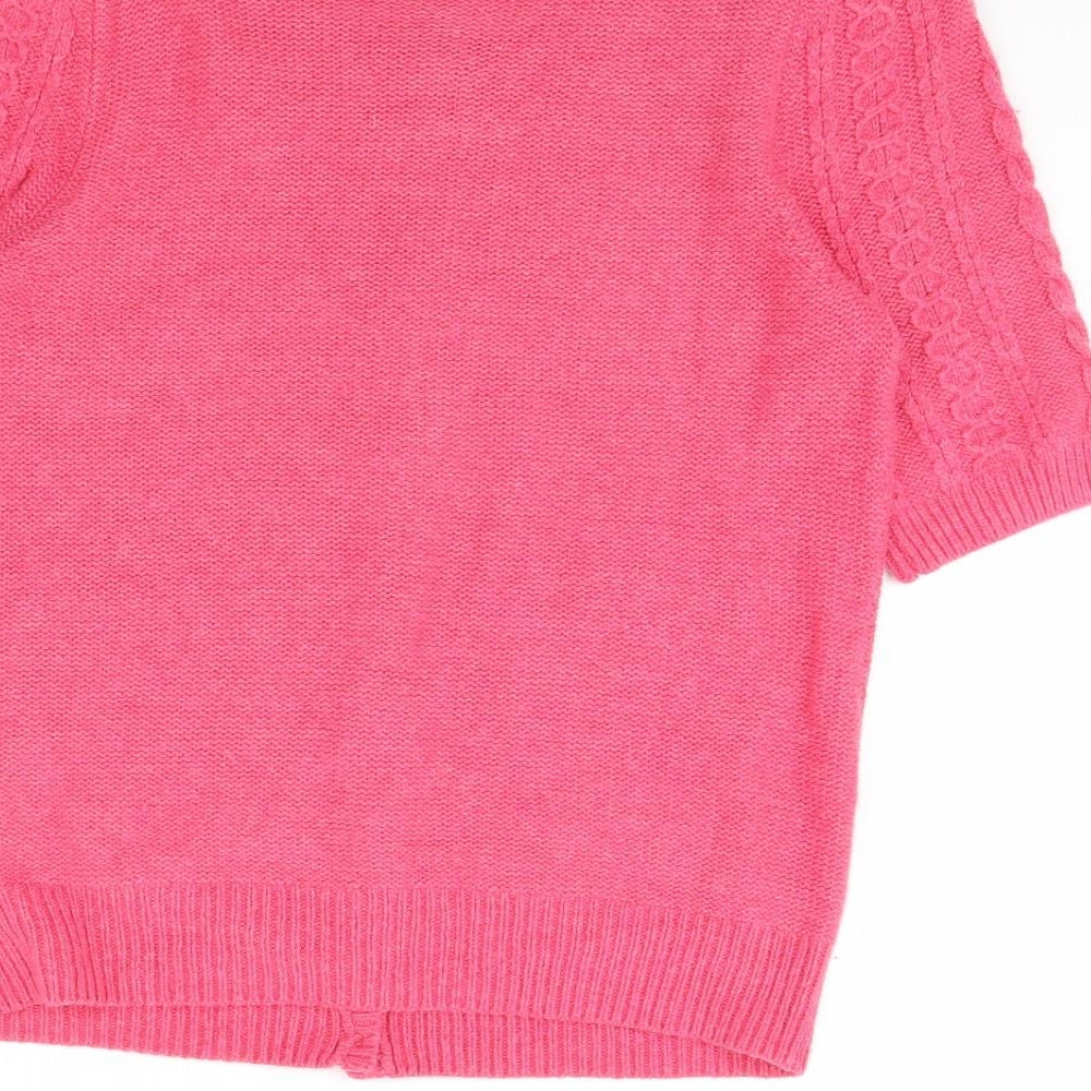 Dorothy Perkins Womens Pink Cape Jumper Size 12