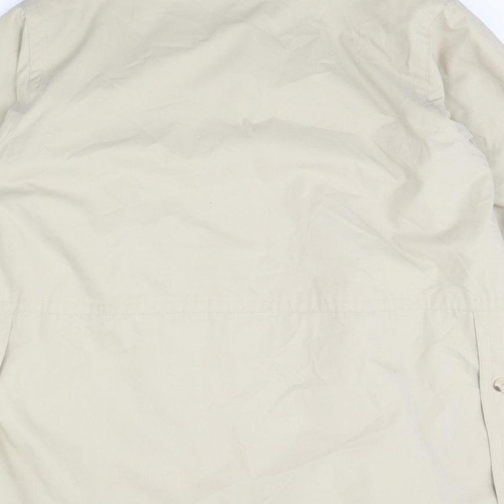 Womens UK Size M Preworn Beige Overcoat
