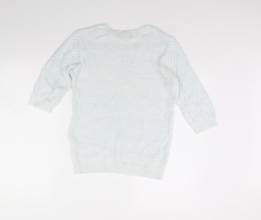 Womens UK Size 10 Dorothy Perkins Blue Pullover Jumper