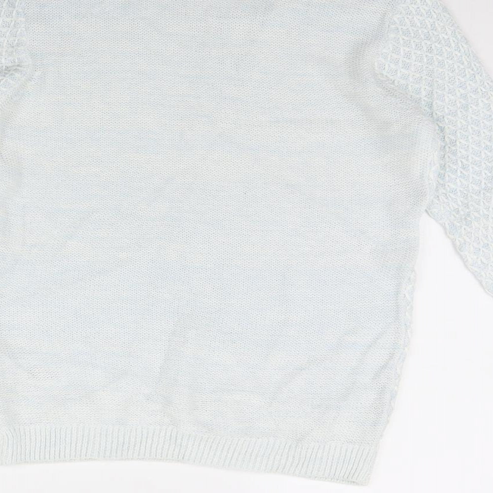 Womens UK Size 10 Dorothy Perkins Blue Pullover Jumper