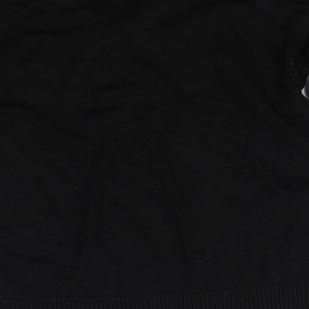 Black Pepper Womens Black Knit Pullover Jumper Size M