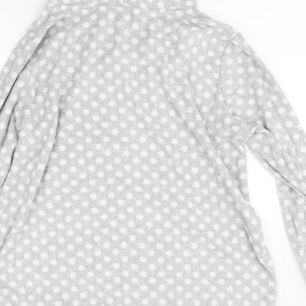 George Womens Red Polka Dot Fleece Top Pyjama Top Size 12