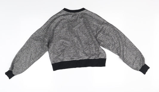Womens UK Size S Sinsay Silver Pullover Jumper