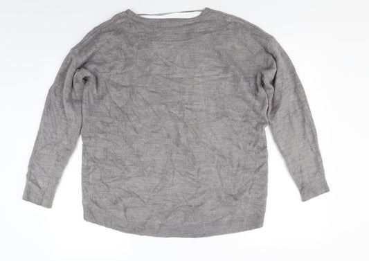 Womens UK Size 12 Atmosphere Grey Pullover Jumper