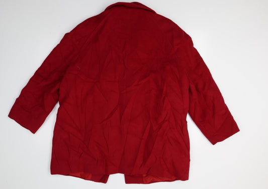 Womens UK Size L Holmewood Red Overcoat