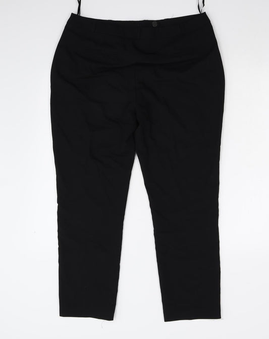 Bonmarché Womens Black Trousers Size 14 L26 in