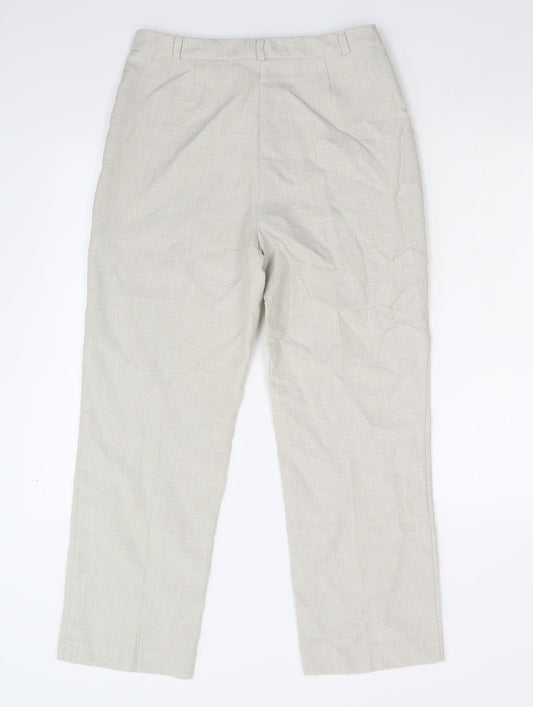 M&S Womens Beige Trousers Size 10 L26 in - Short