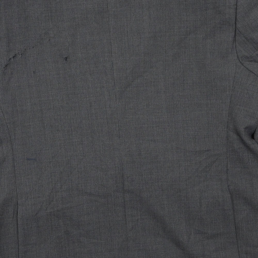 Mens UK Size 44 M&S Regular Grey Suit 3 Piece