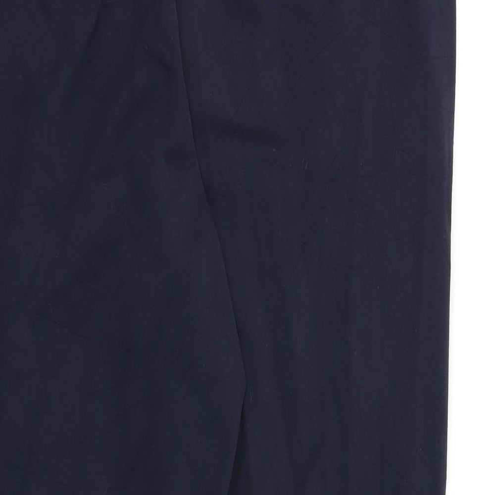 Ann Davey Womens Blue Dress Pants Trousers Size M L26 in