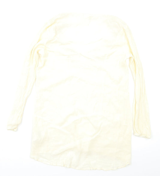 Womens UK Size 8 H&M Ivory Basic Blouse