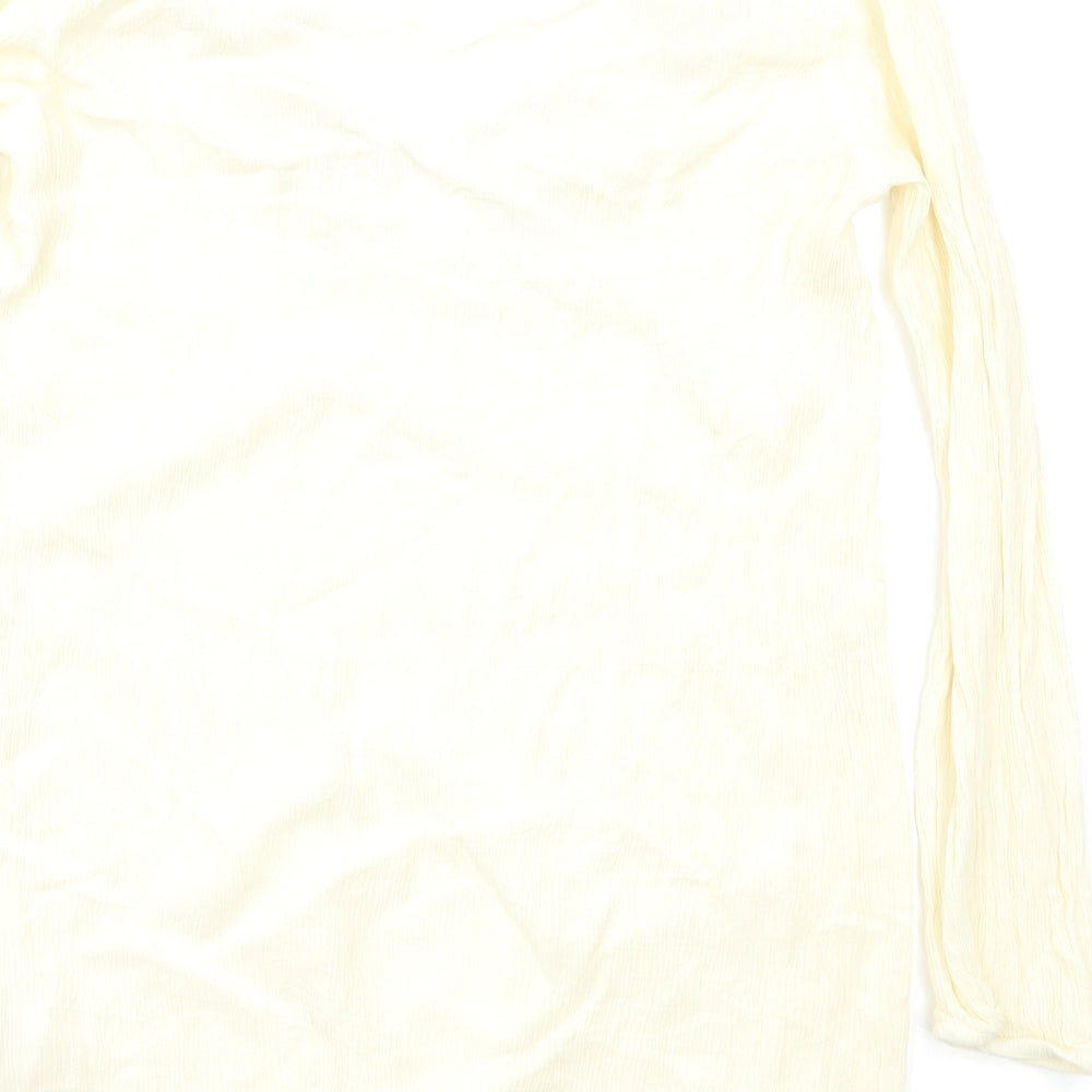 Womens UK Size 8 H&M Ivory Basic Blouse