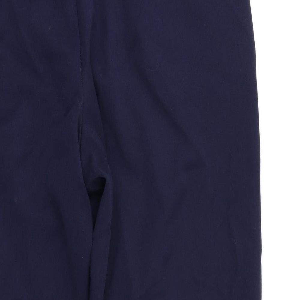 M&S Womens Blue Dress Pants Trousers Size 16 L24 in