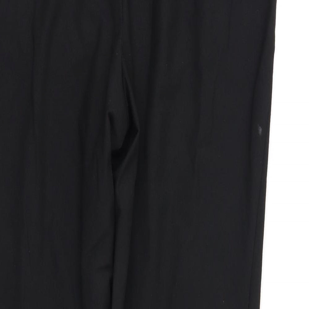 M&S Womens Black Dress Pants Trousers Size 12 L28 in