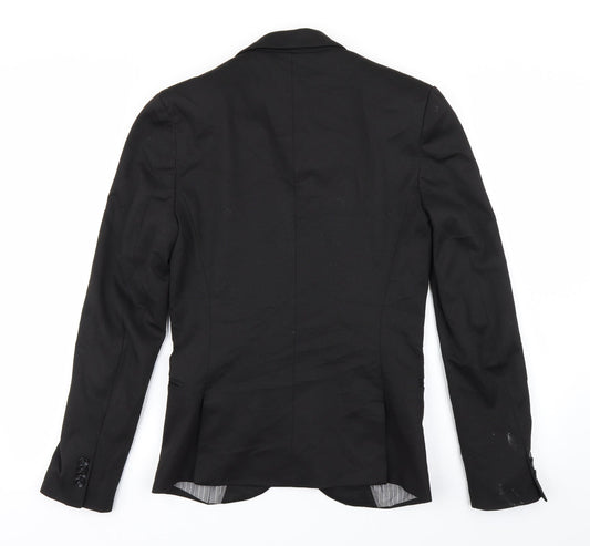 Preworn Womens Black Jacket Blazer Size S