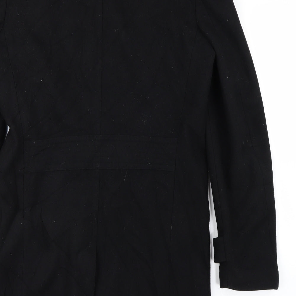 Burton Womens Black Trench Coat Coat Size S