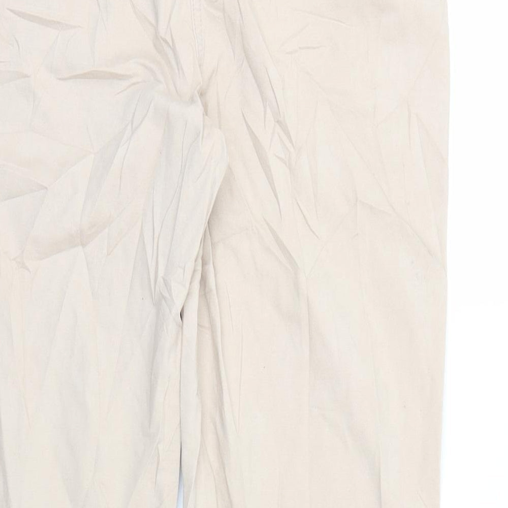 Womens UK Size 10 Papaya Regular Fit Brown Trousers