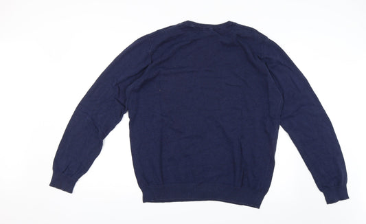 Cedar Wood State Mens Blue Pullover Jumper Size XL