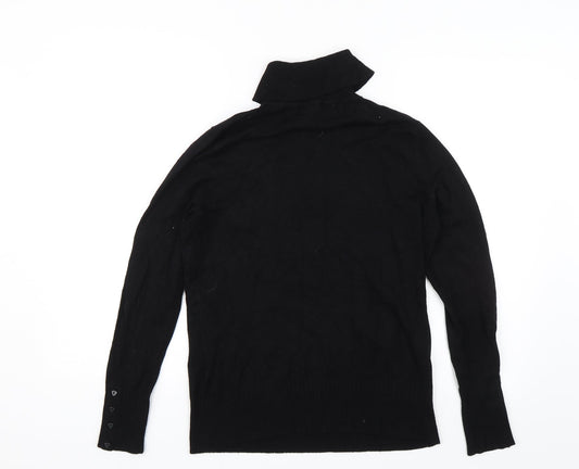 Womens UK Size 12 M&Co Black Pullover Jumper