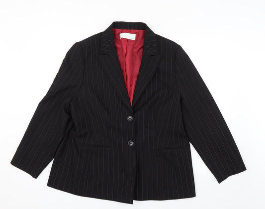 Womens UK Size 20 AMARANTO Regular Black Blazer