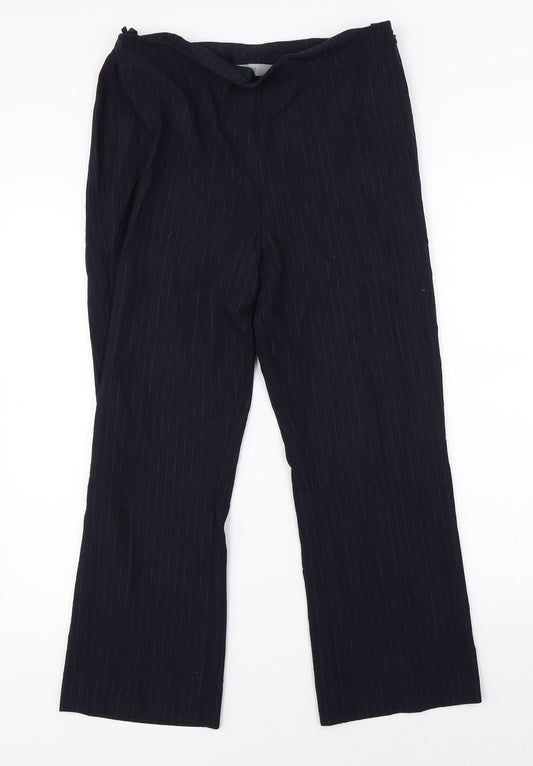 Womens UK Size 12 Marks & Spencer Regular Fit Dress Pants Black Trousers