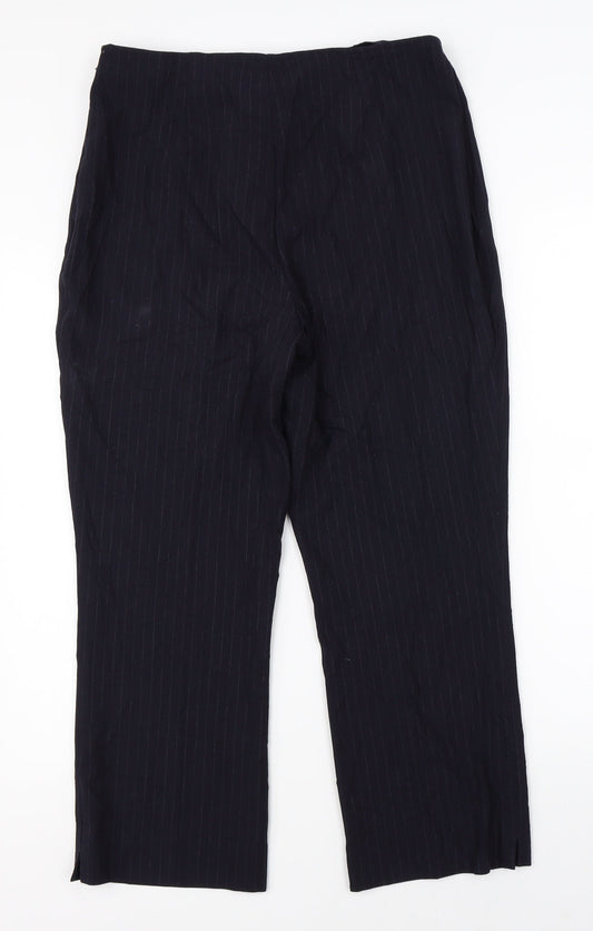 Womens UK Size 12 Marks & Spencer Regular Fit Dress Pants Black Trousers