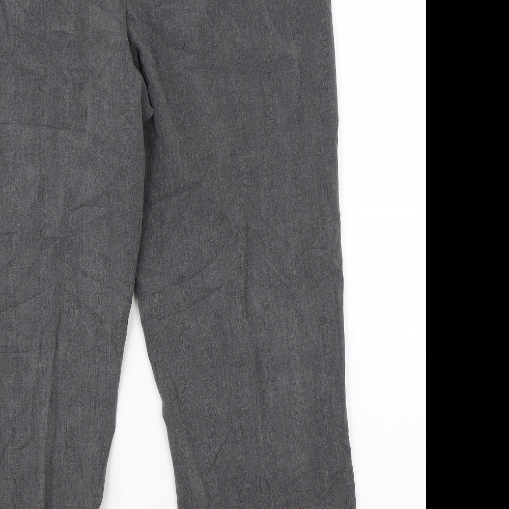 Isle Womens Grey Trousers Size 14 L23 in