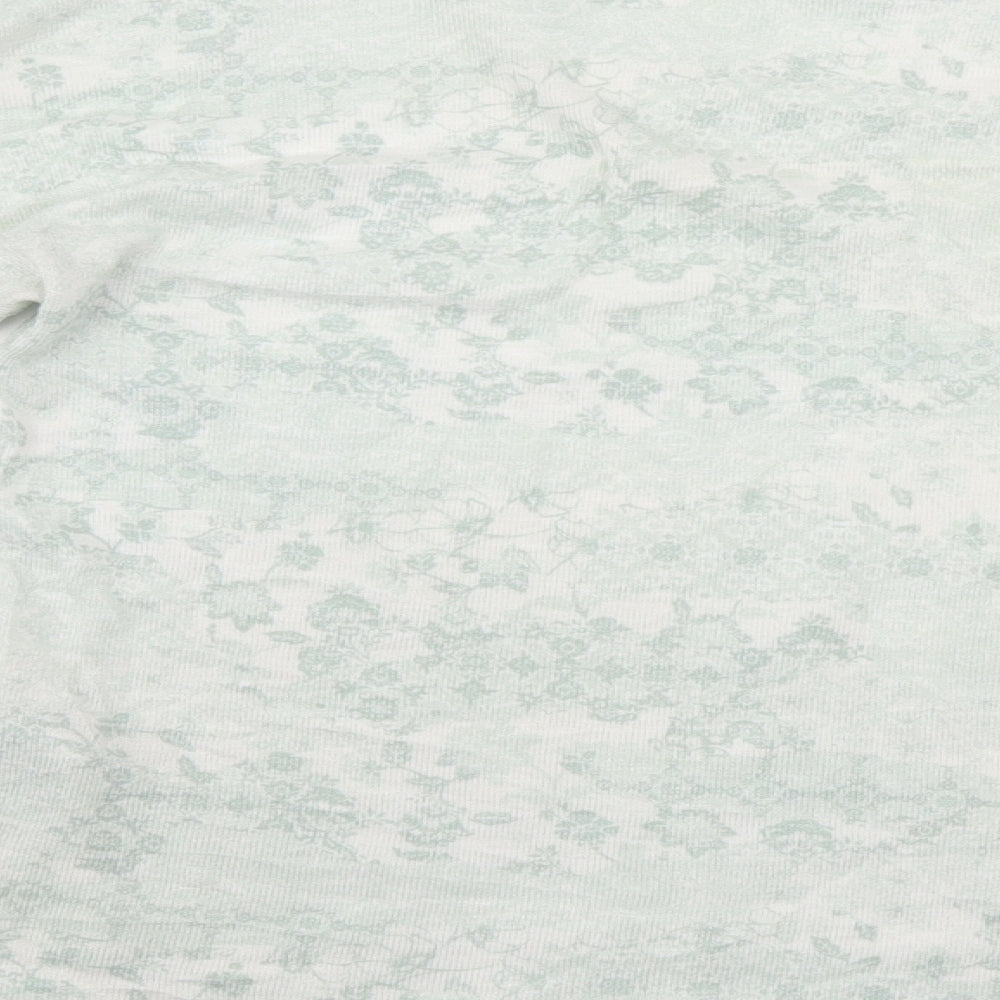 Bonmarché Womens Green Floral Basic Blouse Size 10