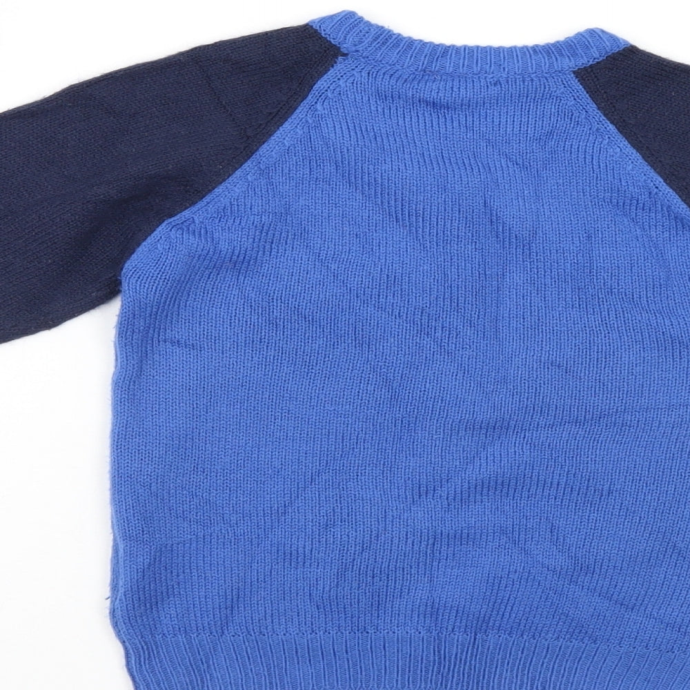PEP & CO Girls Blue Pullover Jumper Size 4-5 Years