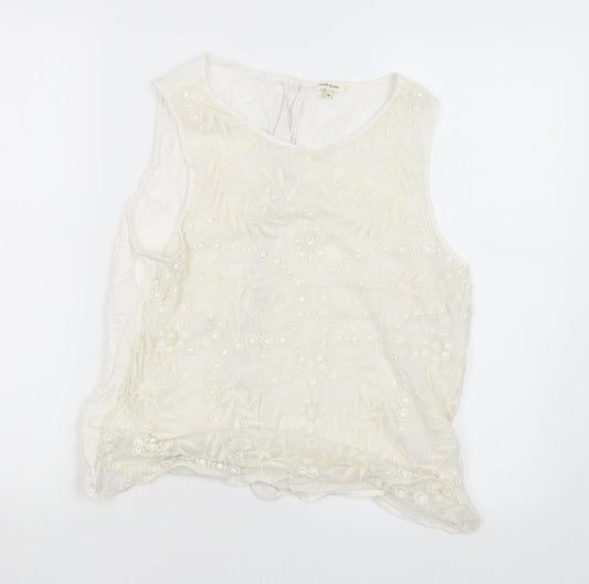 River Island Womens White Tank Dress Size 14